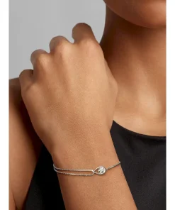 Alternative view of Pandora Infinite 14k White Gold Lab-grown Diamond Double Chain Bracelet