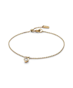 Pandora Talisman 14k Gold Lab-grown Diamond Heart Chain Bracelet