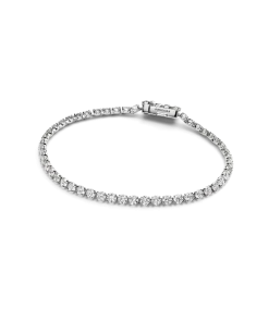 Pandora Era 14k White Gold Lab-grown Diamond Tennis Bracelet