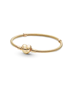 Pandora Moments Heart Clasp Snake Chain Bracelet