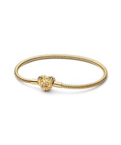 My Pandora Daisy Heart Clasp Snake Chain Bracelet