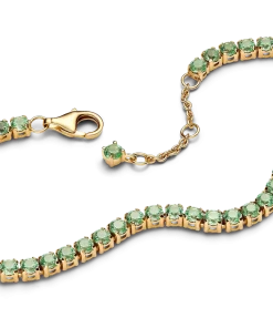Alternative view of Sparkling Green Bracelet and Earring Set