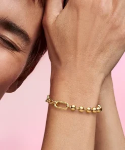 Alternative view of Pandora ME Metal Bead & Link Chain Bracelet