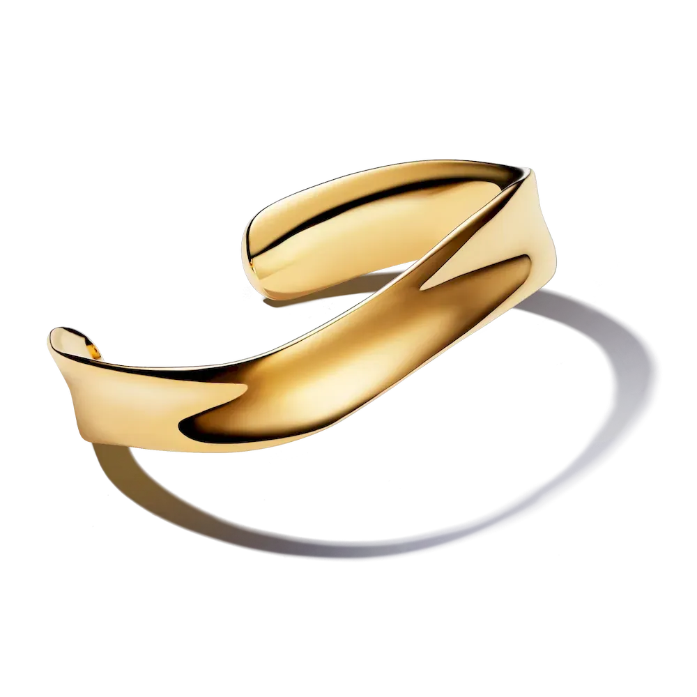 Organically Shaped Broad Open Bangle - Image 7