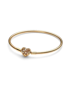 FINAL SALE - Celestial Heart Clasp Bangle