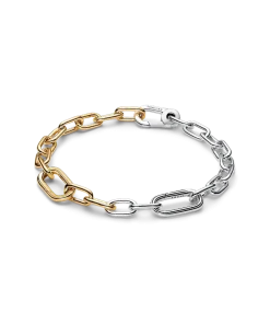 Alternative view of Two Tone Lock and Key Bracelet and Charm Set