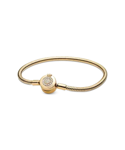 Pandora Moments Sparkling Crown O Snake Chain Bracelet