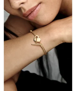 Alternative view of Pandora Moments Heart T-Bar Snake Chain Bracelet