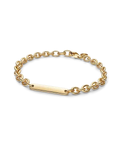 Engravable Bar Link Bracelet