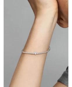 Alternative view of Sparkling Heart Tennis Bracelet