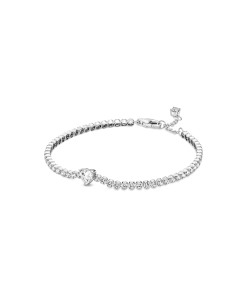 Sparkling Heart Tennis Bracelet