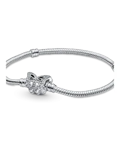 Pandora Moments Butterfly Clasp Snake Chain Bracelet