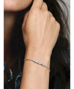 Alternative view of FINAL SALE - Sparkling Endless Hearts Chain Bracelet