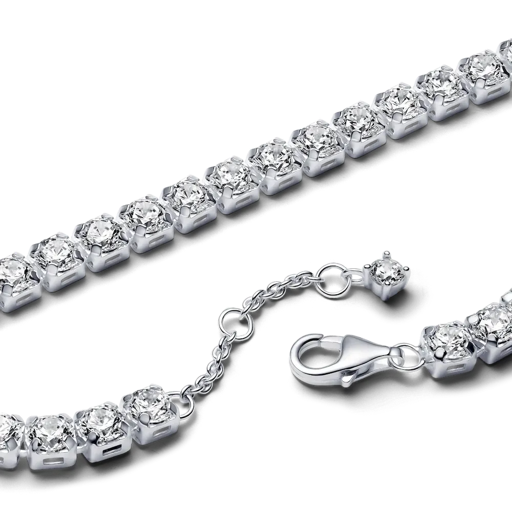 Bold Sparkling Tennis Bracelet and Earring Set - Image 11