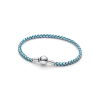 Blue Cord Snake Chain Bracelet