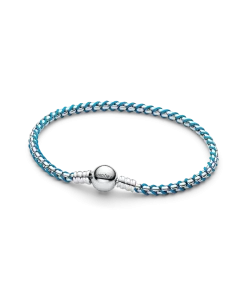 Blue Cord Snake Chain Bracelet