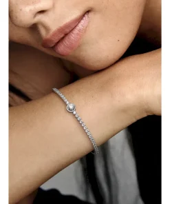 Alternative view of Sparkling Halo Tennis Bracelet