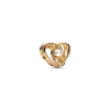 Openwork Swirling Heart & Treated Freshwater Cultured Pearl Charm
