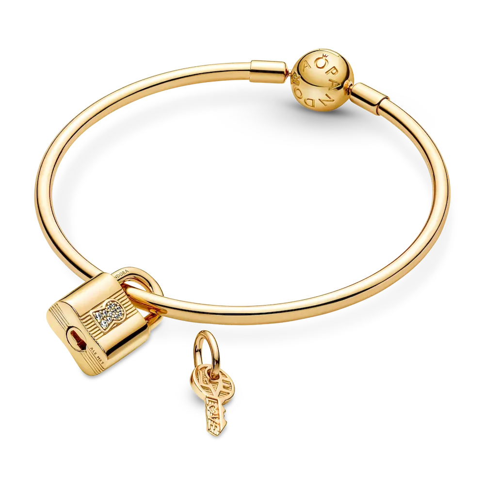 Padlock & Key Dangle Charm - Image 10