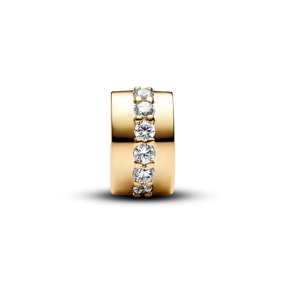 Clear Sparkling Row Clip Charm - Image 5