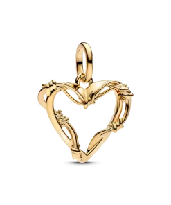 Alternative view of Barbed Wire Heart Bracelet Set