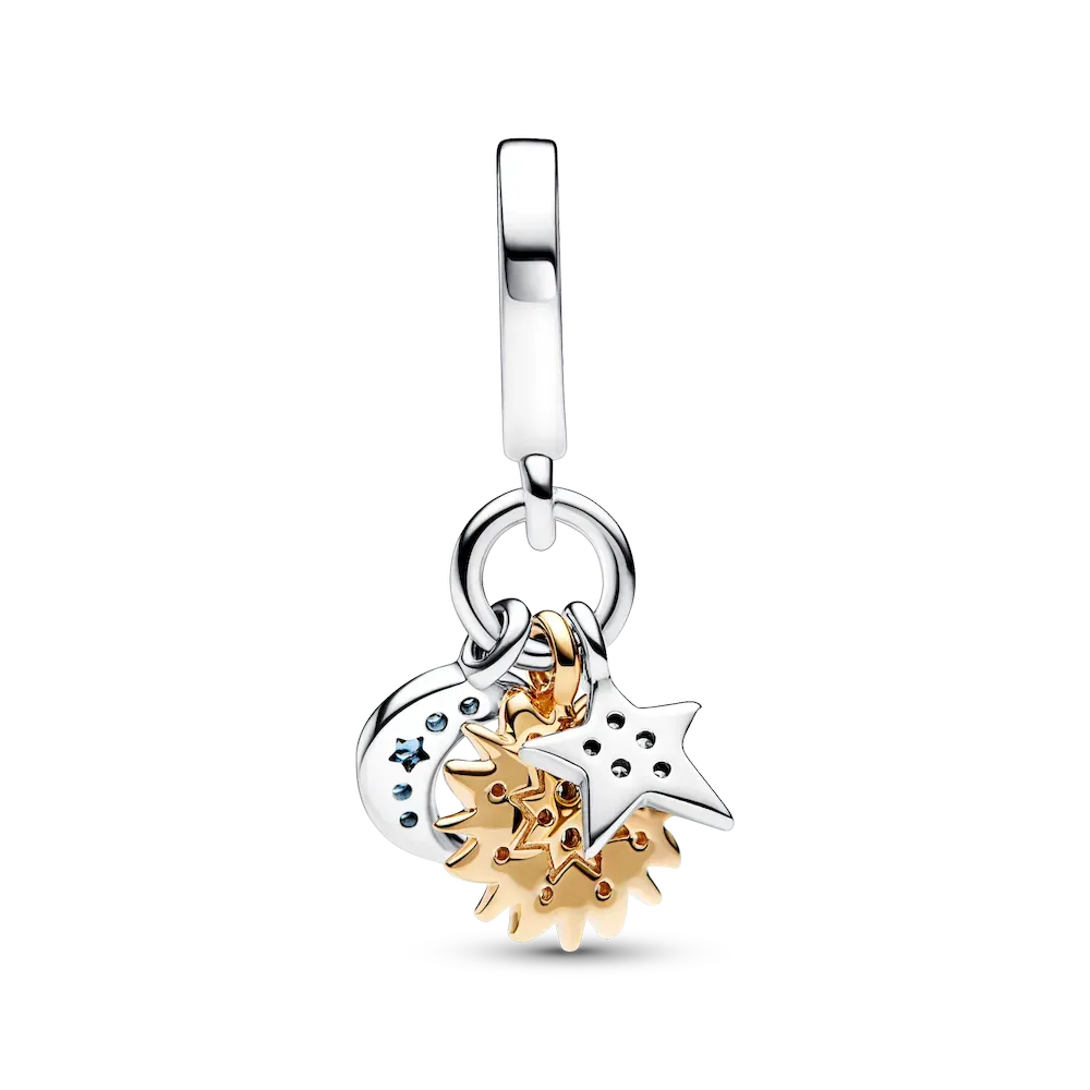 Two-tone Celestial Triple Dangle Charm - Image 5