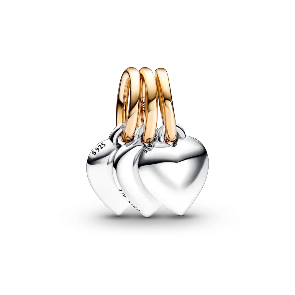 Two-tone Splittable Friendship Triple Dangle Charm - Image 5