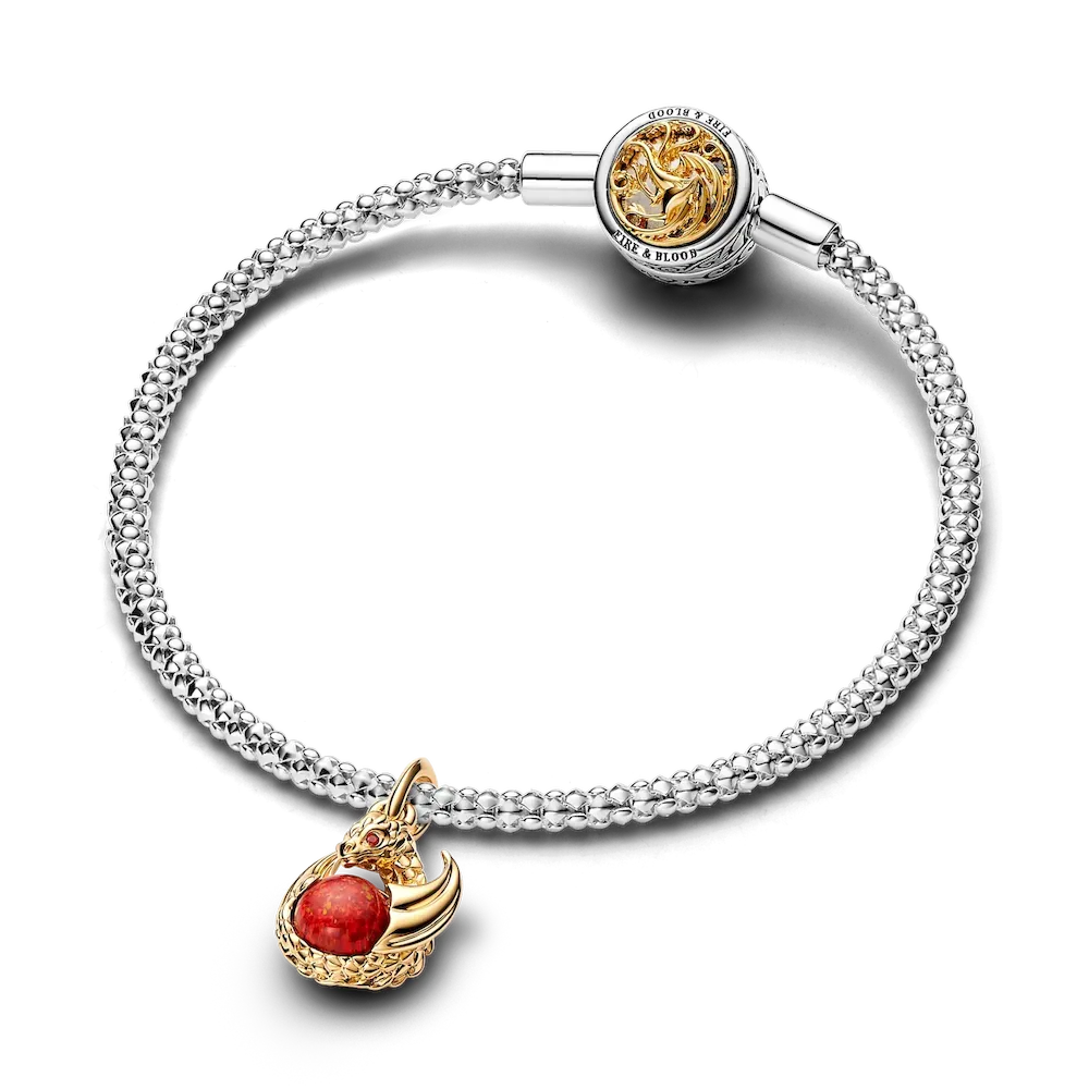 FINAL SALE - Game of Thrones Dragon Fire Dangle Charm - Image 4