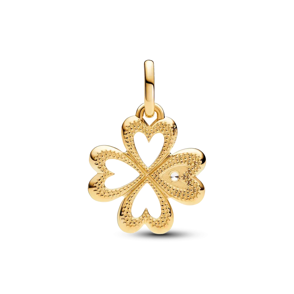 Pandora ME Heart Four-leaf Clover Medallion Charm - Image 5