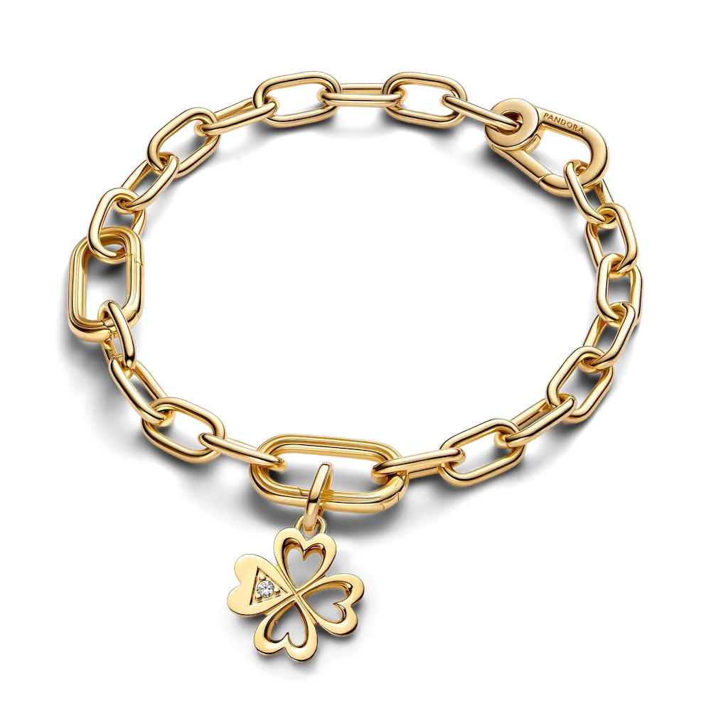 Pandora ME Heart Four-leaf Clover Medallion Charm - Image 7