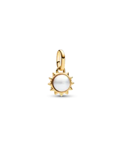 Pandora ME Treated Freshwater Cultured Pearl Sun Mini Dangle Charm