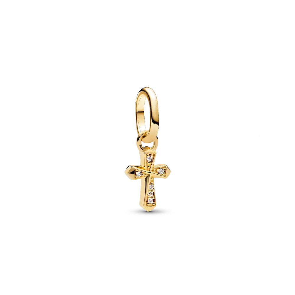 Sparkling Cross Mini Dangle Charm