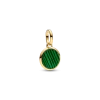 Green Engravable Mini Medallion Charm