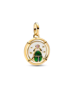 Scarab Beetle Medallion Charm