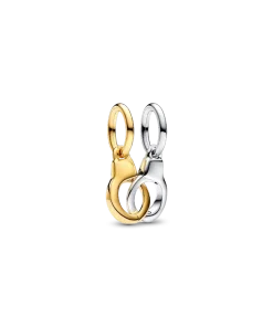 Openable & Splittable Handcuffs Dangle Charm