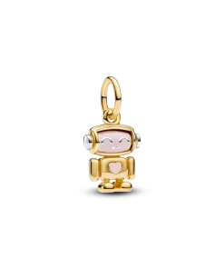 Spinnable Face Robot Dangle Charm