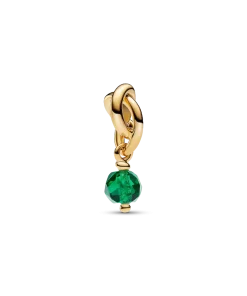 May Faceted Eternity Circle Dangle Charm