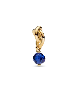 Alternative view of September Engravable Dangle Charm Necklace Set