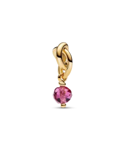 Alternative view of October Engravable Dangle Charm Necklace Set