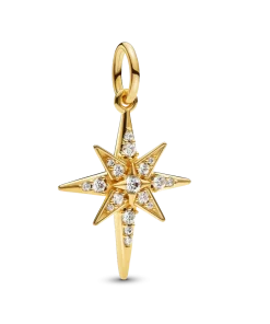 Sparkling North Star Dangle Charm
