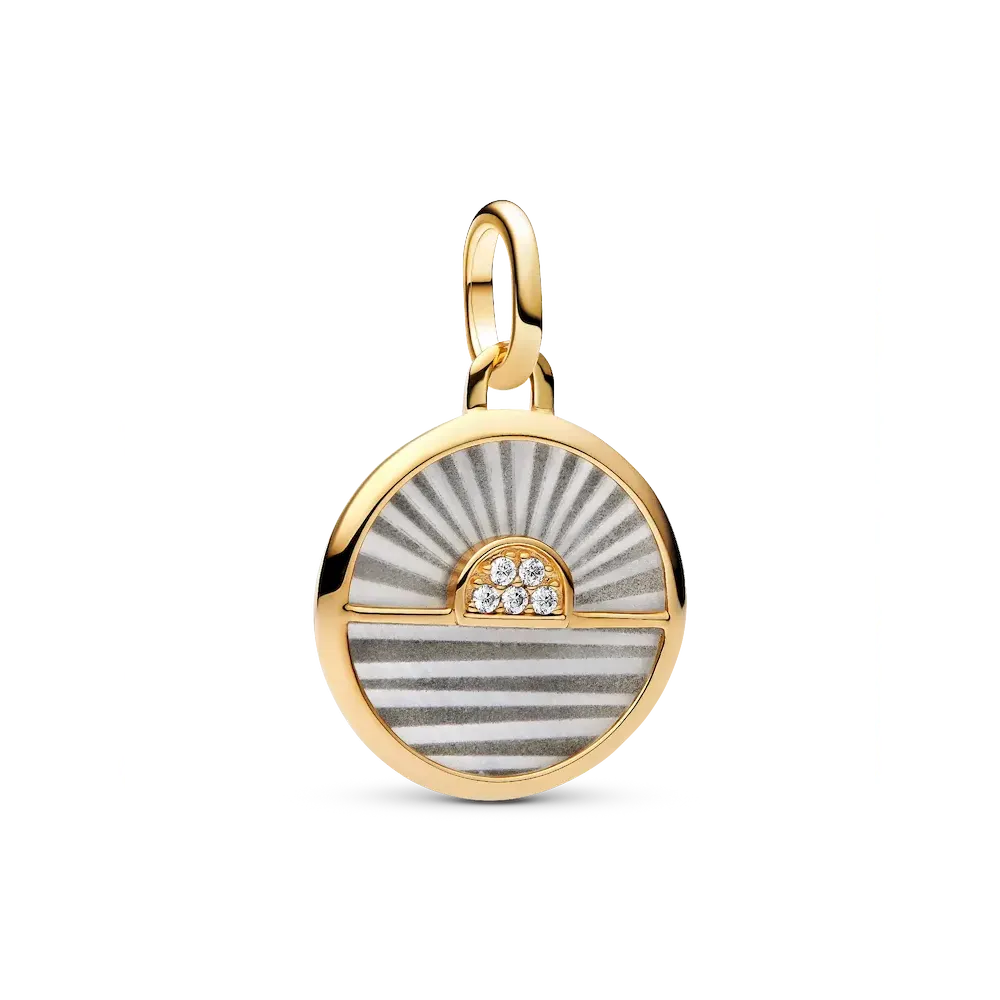 Sunrise Medallion Charm