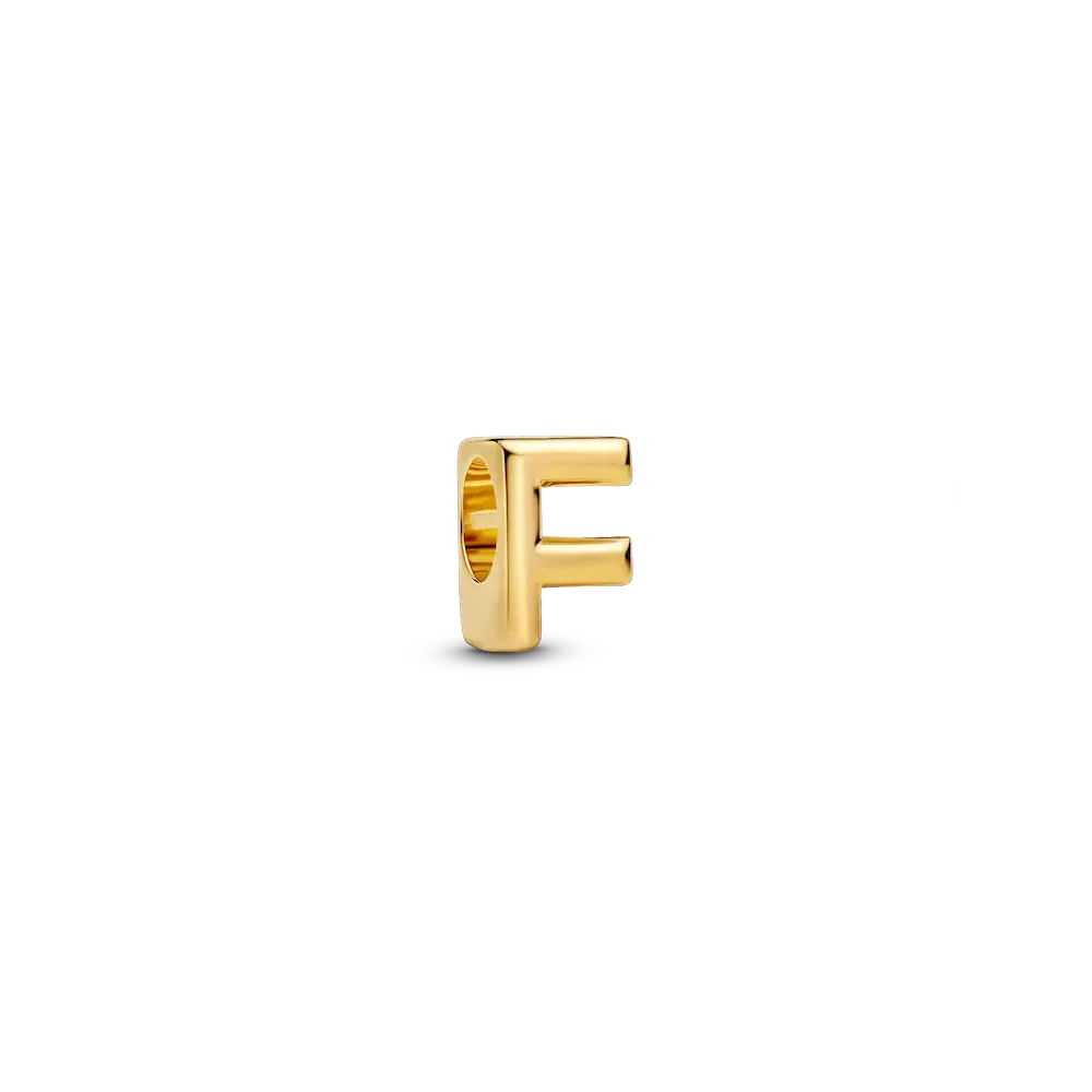 Letter F Charm Necklace - Image 2