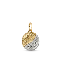 Sun and Moon Medallion Charm