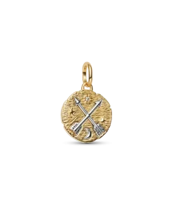 Crossing Arrows Medallion Charm