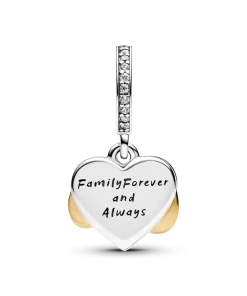 Alternative view of Sparkling Infinity Heart Dangle Charm