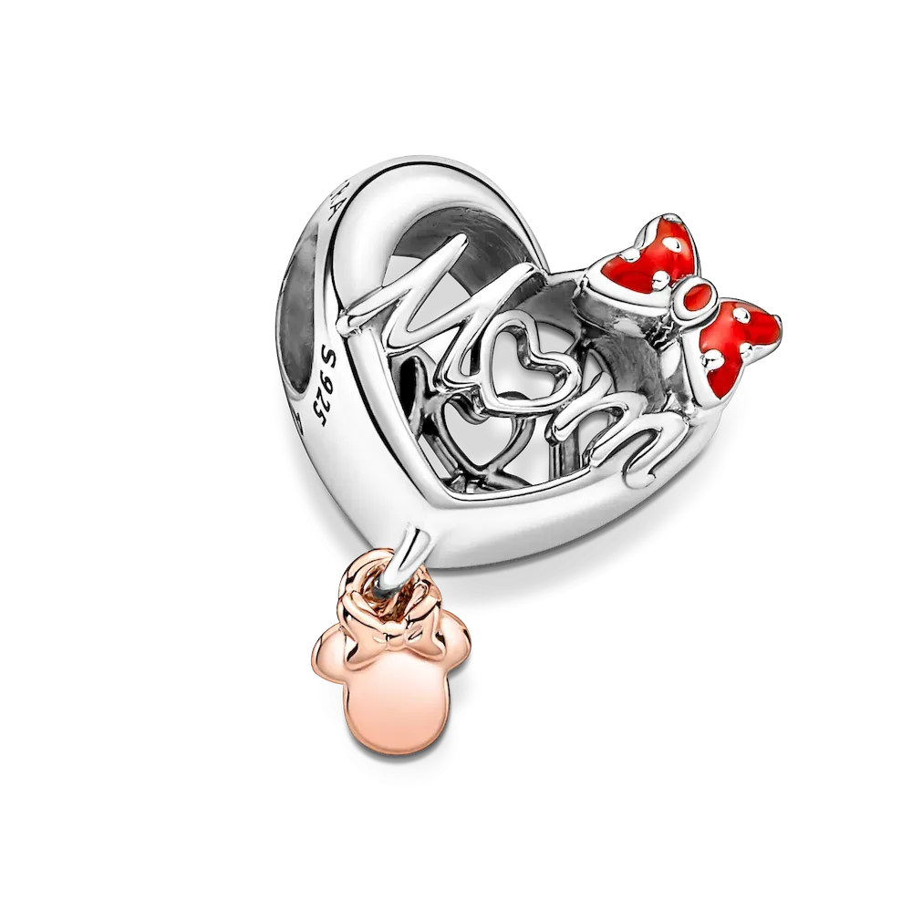Disney Minnie Mouse Mom Heart Charm - Image 4