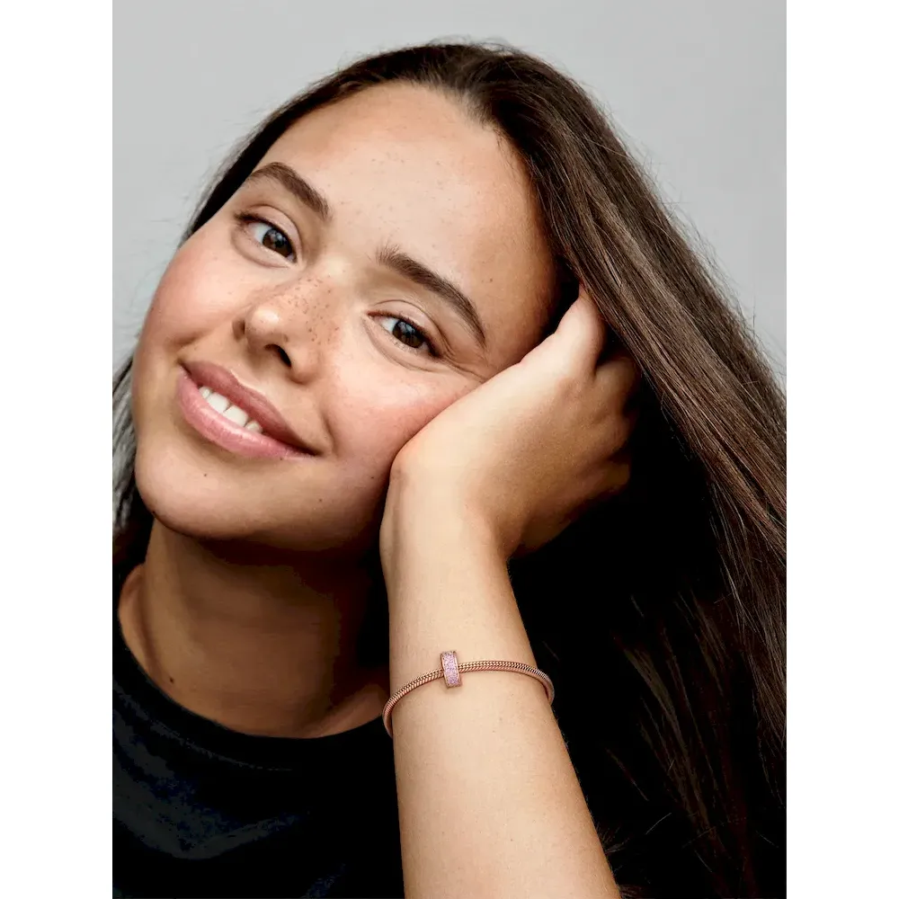 Pink Pavé Clip Charm - Image 3