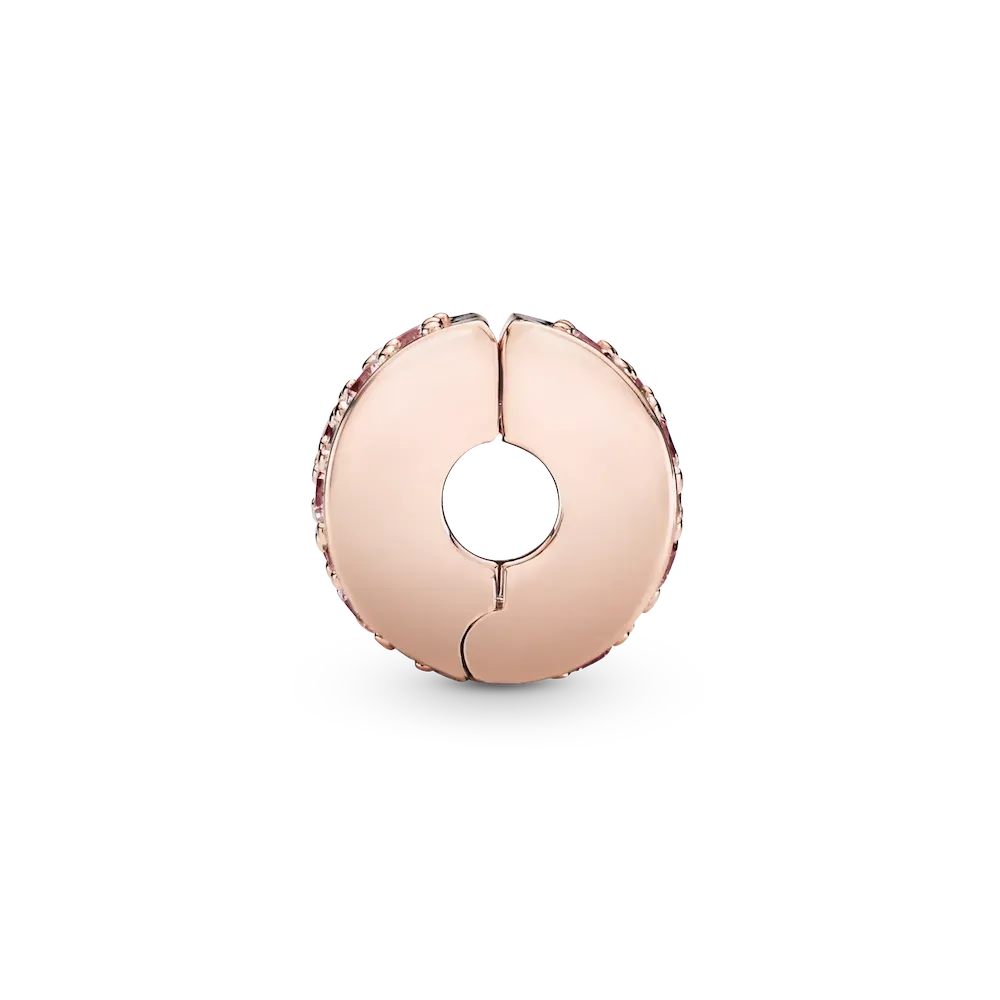 Pink Pavé Clip Charm - Image 4