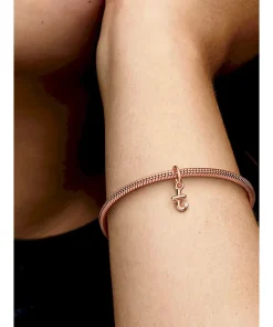 Alternative view of FINAL SALE - Letter T Script Alphabet Dangle Charm