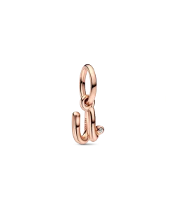 FINAL SALE - Letter U Script Alphabet Dangle Charm